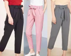 Trouser Carnation Office Pants for Ladies Slacks