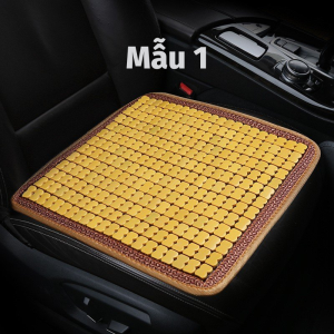 Thảm lót ghế bằng tre trúc cho ghế văn phòng ô tô Có Hạt Bám Dính thoáng mát thoải mái 45x45cm
