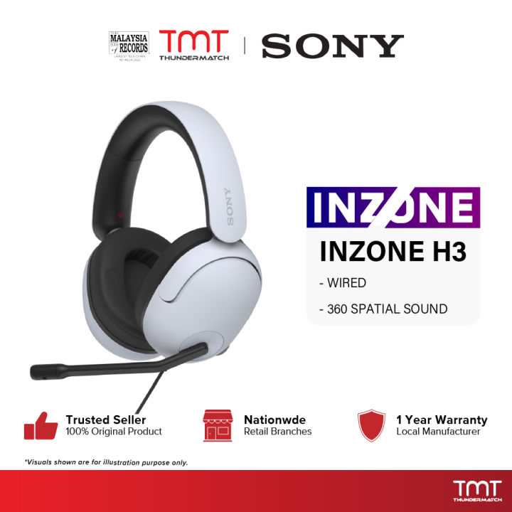 Sony-INZONE H9 Wireless Noise Cancelling Gaming Headset, Over-ear  Headphones with 360 Spatial Sound, WH-G900N