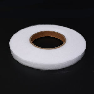 White Double Sided Sewing Accessory Adhesive Tape Cloth Apparel Fusible Interlining Fabric Tape