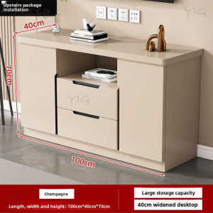 [CozyNest ] Solid Wood TV Cabinet Modern Minimalist Storage Cabinet Small Apartment Organizer Bedroom Storage Floor Cabinet Tall TV Stand