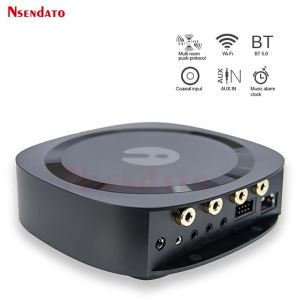 Audiocast AMP80 BT5.0 Wireless Multi Room Stereo Amplifier Receiver With Analog Coaxial Aux RJ45 For Spotify Airplay DLNA Tidal