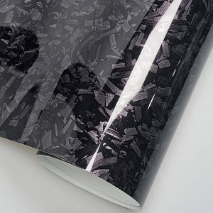 MECOME 3D/6D Matte Effect Carbon Fiber Vinyl Film 50x30CM Forged Carbon Fiber Motorcycle Body Stickers Fashion High Gloss Motorcycle Stickers Decals for Car Motorcycle DIY