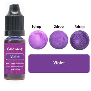 Ready Stock 10ml Epoxy Resin Pigment Liquid Candle Dye Aromatherapy Candle Color set Essence Soy Wax Dye For UV Handmade