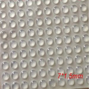 New 100Pcs 7*1.5mm  3M Self Adhesive Round Silicone Rubber Bumpers Soft Clear Black Anti Slip Shock Absorber Feet Pads Damper