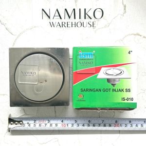 Saringan got avur kamar mand injak stainless steel IGM 4 inch
