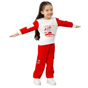 Setelan Baju 17 Agustus Anak Laki-laki Dan Perempuan Celana Panjang Cargo Usia 1-10 Tahun Motif Anomali TUNG TUNG SAHUR Terbaru