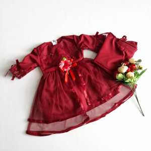 Baju Muslim Bayi Gamis Anak Perempuan 6 12 bulan Princess Baju Pesta Murah KAP65 Motif Gaun Syarii