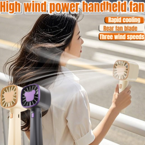Small Handheld Turbo Fan High Wind Power Rechargeable Mini Small  Desktop Turbo Fan
