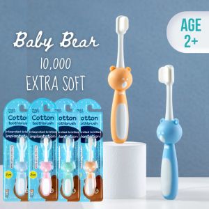 Sikat Gigi Anak Cotton Mini Soft Toothbrush Kids Sikat Gigi Anak Bayi Bulu Halus Round Brush Head Karakter Hewan Lucu
