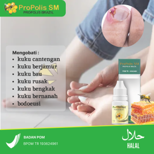 Obat Cantengan Jempol Kaki Kuku Rusak Bengkak Bernanah Berdarah Kuku Jamuran Propolis SM