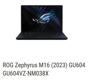 Dán màn hình cường lực laptop Asus ROG Zephyrus M16 (2022) Gu603 / M16 (2023) nano dẻo siêu mỏng trong suốt nhám chống vân tay