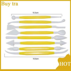 [Buytra] 8 cái bộ trẻ em yêu thích Polymer công cụ đất sét công cụ nhựa cho việc định hình đồ chơi đất sét