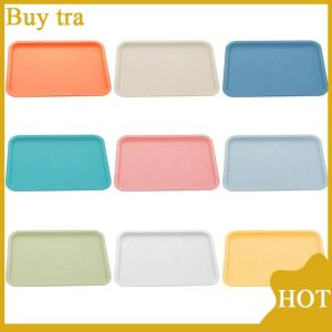 [Buytra] Rectangular Pallet Nordic Plastic Food Serving Tray Multiple Colors Storage Tray Household Kitchen Fruit Dessert Tray