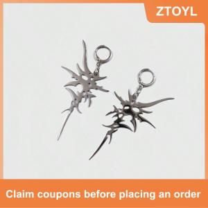 【ZTOYL】 Grunge thẩm mỹ không thường xuyên gai dangle Bông tai Y2K Punk retro thời trang đồ trang sức hình học cho phụ nữ Quà Tặng