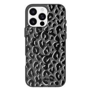 Kate Spade New York iPhone 16 Pro Max City Leopard Black Magsafe Compatible Case