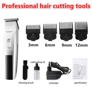 Rechargeable LED Pilot lamp electric hair clipper Low noise barber knife original hair cutting tools
