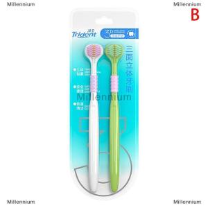 [COD] Millennium Household 3-Sided Toothbrush With Soft Bristles Comfortable Easy To Use Deep Cleaning Toothbrush For Adults Kids Boys Girls