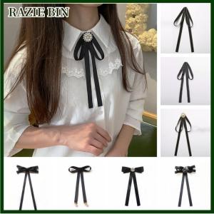 RAZIE BIN 1Pcs Anh Hàn Quốc Cao Đẳng Phong Cách Handmade Ribbon Đen Bowtie Pins Nhỏ Bow Tie Cho Phụ Nữ Của Cô Gái Ngân Hàng Trắng Áo Sơ Mi Cổ Áo Hoa