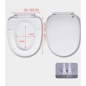 Universal Toilet Seat Cover White Standard Design w35cm H40Cm