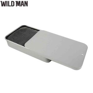 Bếp Nướng Bằng Thép Không Gỉ Mini Ngoài Trời Lò Cồn Di Động Bếp Nướng Gấp Gọn Để Cắm Trại Dã Ngoại