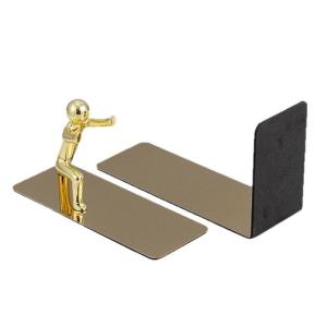 Kung Fu Man Bookends Book Holders Shelf Metal Book End Decorative Bookends Book Stoppers Creative Bookends for Student