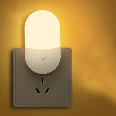 Xiaomijia đèn ban đêm loại nhỏ Plug-in LED đèn ngủ đèn ngủ đầu giường đèn cho ăn đèn ổ cắm bảo vệ mắt ánh sáng ban đêm
