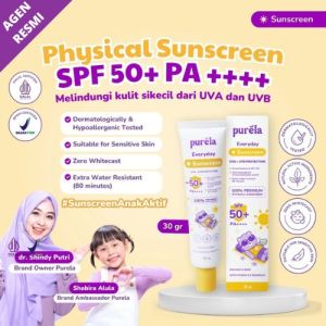 PURELA Skincare Baby Physical Sunscreen SPF 50+ PA++++ 30 gr - Water Resistant Face and Body