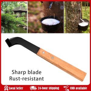 V Type of raw material Glue Knife Edge Rubber Tapping Knife Farm Tool for Harvesting Sharp Rubber Tree Carbon Steel Rubber Tapping Knife Tree Forest Farm Agricultural Multi-Functional Tool Collection Durable Model