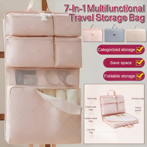 7-In-1 Multifunctional Travel Storage Bag Large Capacity Travel Luggage Bag Foldable Waterproof Travel Organizer