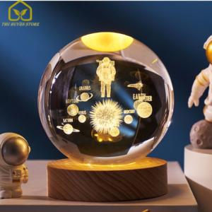 Đèn Ngủ Để Bàn Quả Cầu Pha Lê Vũ Trụ Đèn Decor Phòng Ngủ Quả Cầu Thủy Tinh Cắm Điện Quà Tặng Sinh Nhật Quà Lưu Niệm