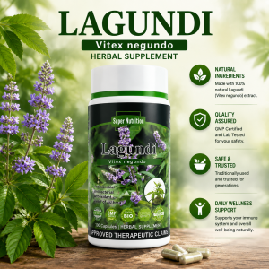 SUPER NUTRITION Lagundi Vitex negundo Capsules 100s 500mg  Herbal Supplement Natural Plant Extract Rich in Antioxidant Antibacterial Antimicrobial Supports Respiratory Wellness