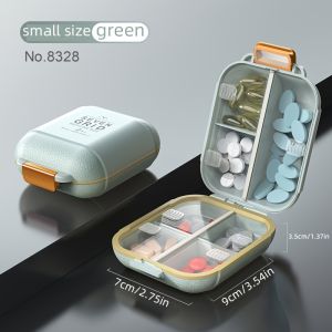 1pc 7-Day Pill Box - Large Capacity Dust and Moisture Proof Organizer for Vitamins and Medicines Ideal for Travel and Outdoor Use Polypropylene Material Travel Pill Organizer | Modern Pill Box | Secure Closure Box Pill Organizer for Travel