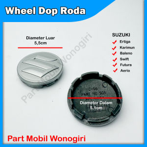 Tutup Roda As Tengah Velg Wheel Dop Suzuki Ertiga karimun Swift Futura Baleno Aerio Splash