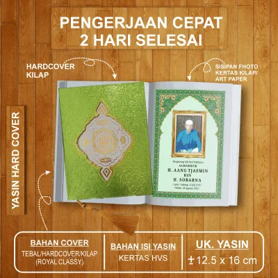 YASIN HARDCOVER | YASIN HARD COVER BERMOTIF & YASIN MANCUNG | PAKET 50