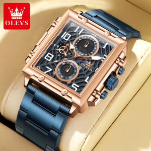 OLEVS Watch For Men Waterproof Original Stainless Steel Luminous Quartz Business Casual Wristwatch