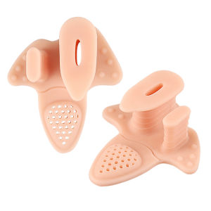 VTto 2PC Silicone miếng chia ngón chân ngón tay chân nẹp chỉnh ngón chân cái dị dạng bàn chân chỉnh hình ngón chân cái Dụng cụ duỗi ngón chân Corrector ngón tay tách