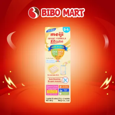 Sữa Meiji Infant Formula Hộp 4 Thanh Cho Bé Từ 0 Đến 1 Tuổi Vị Nhạt Thanh Dễ Uống - Bibo Mart