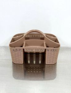 Plastic Soap Bathroom Basket (Mocha Color)