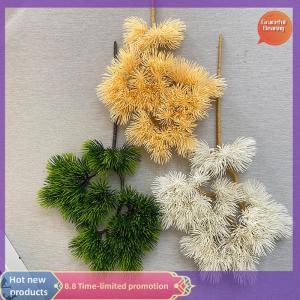 Graceful พลาสติกเทียมสน Cypress พืชบอนไซ Desktop Garden สาขาต้นไม้พลาสติก