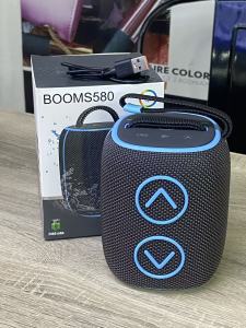 ลำโพงบลูทูธ BOOMS580 เบสหนัก ไฟ RGB กันน้ำ IPX6 รองรับ USB/TF/AUX ชาร์จ Type-C แบต 2400mAh พกพาสะดวก