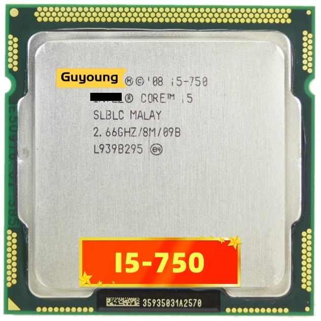 Core i5 750 I5-750 CPU Processor 2.66GHz 8MB Cache LGA1156 Desktop