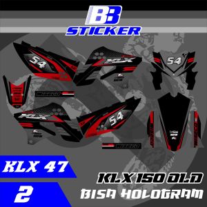Striping KLX Lama Stiker KLX Lama KLX 150 SPAKBOR BELAKANG PENDEK  Klx 47