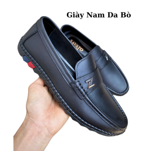 Giày Lười Da Bò Nam Cao Cấp Giày Mọi Da Chuẩn Kiểu Dáng Sang Trọng Quý Ông