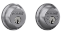 Schlage Double Cylinder Deadbolt - Satin Chrome Model: B62N 626 Made in Mexico. 
