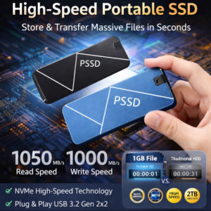 Portable SSD External Solid State Drive High Speed USB 3.0 Data Transfer Laptop Desktop Computer Storage Device