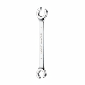 NOBLELUX Mirror Finish Flare Nut Wrench Open Ring 8-19mm Open Ring Spanner Repair Tool Double Head High Torque Wrench Car Repair