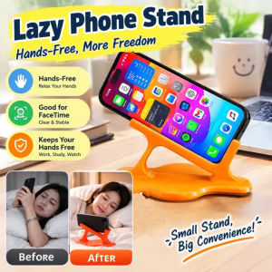 Plastic Side-Lying Phone Holder No Arm Pressure Lazy Phone Stand 3D Printing Horizontal Phone Holder Portable