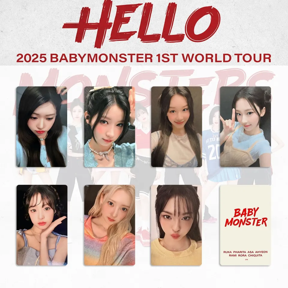 BABYMONSTER World Tour PhotoCard 2025 Hello Monsters Japan PopUp