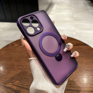 Crashstar vỏ điện thoại chống sốc Cứng trong suốt thân thiện với da mờ Chân quay Magsafe 360 ° dành cho iPhone 16 15 14 Pro Max 13 12 Pro Max 11 Vỏ Ốp điện thoại sạc không dây có ống kính bọc hoàn toàn bảo vệ máy ảnh